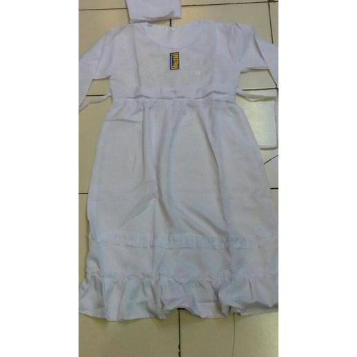 Baju muslim anak / Gamis putih polos