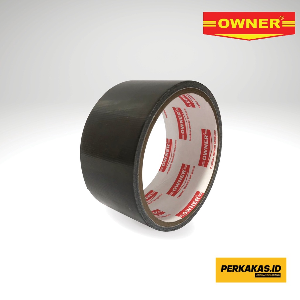 Lakban Kain Hitam Besar Clothtape 2 Inch 4 Meter OWNER