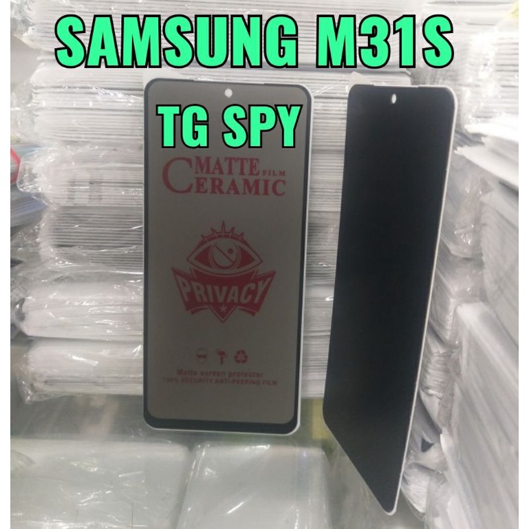 SAMSUNG M31S TEMPERED GLASS SPY PELINDUNG LAYAR HANDPHONE