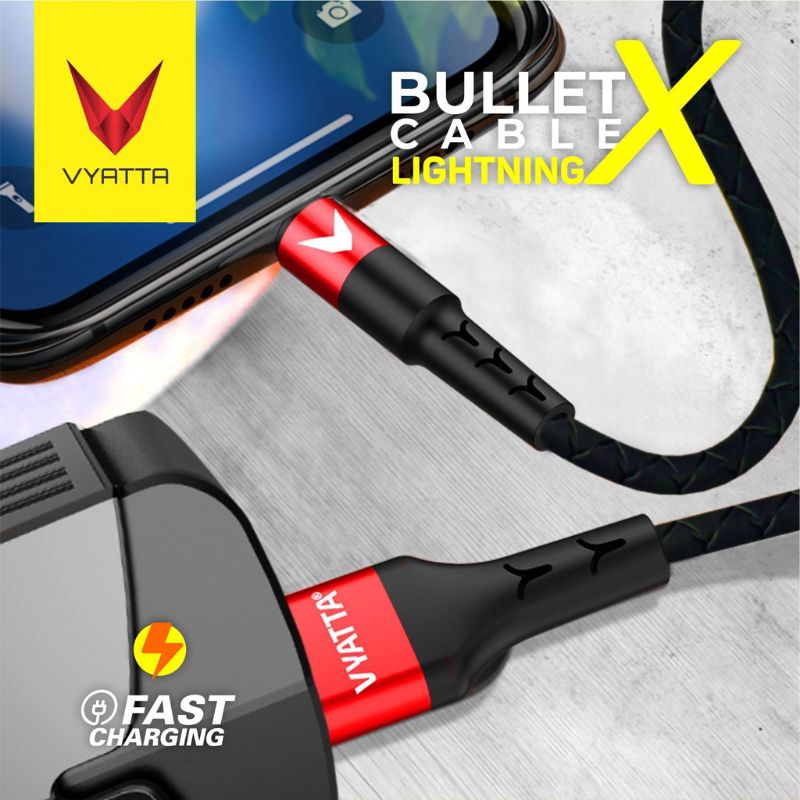 VYATTA BULLET X Kabel Data Type-C Micro Lightning Fast Charge