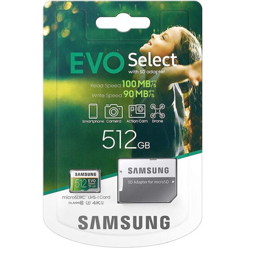 100% Ori Samsung EVO Select Micro SDHC UHS-1 CLASS 10 U3 FHD Memory Card Kartu Memori 32GB/64GB/128GB/256GB/512GB Transfer higga 100MB/S Micro SD TF Card With Free SD adapter