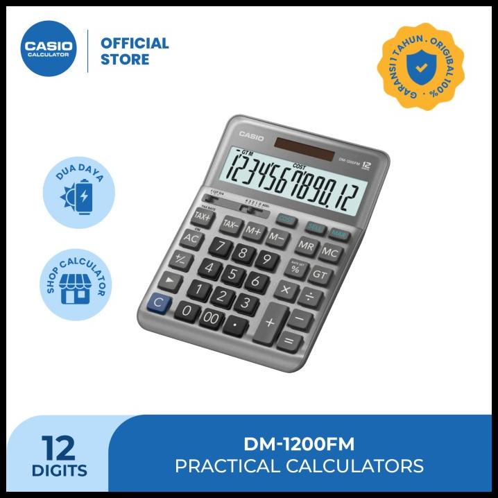 

Casio Dm-1200Fm - Kalkulator Kantor - 12 Digit