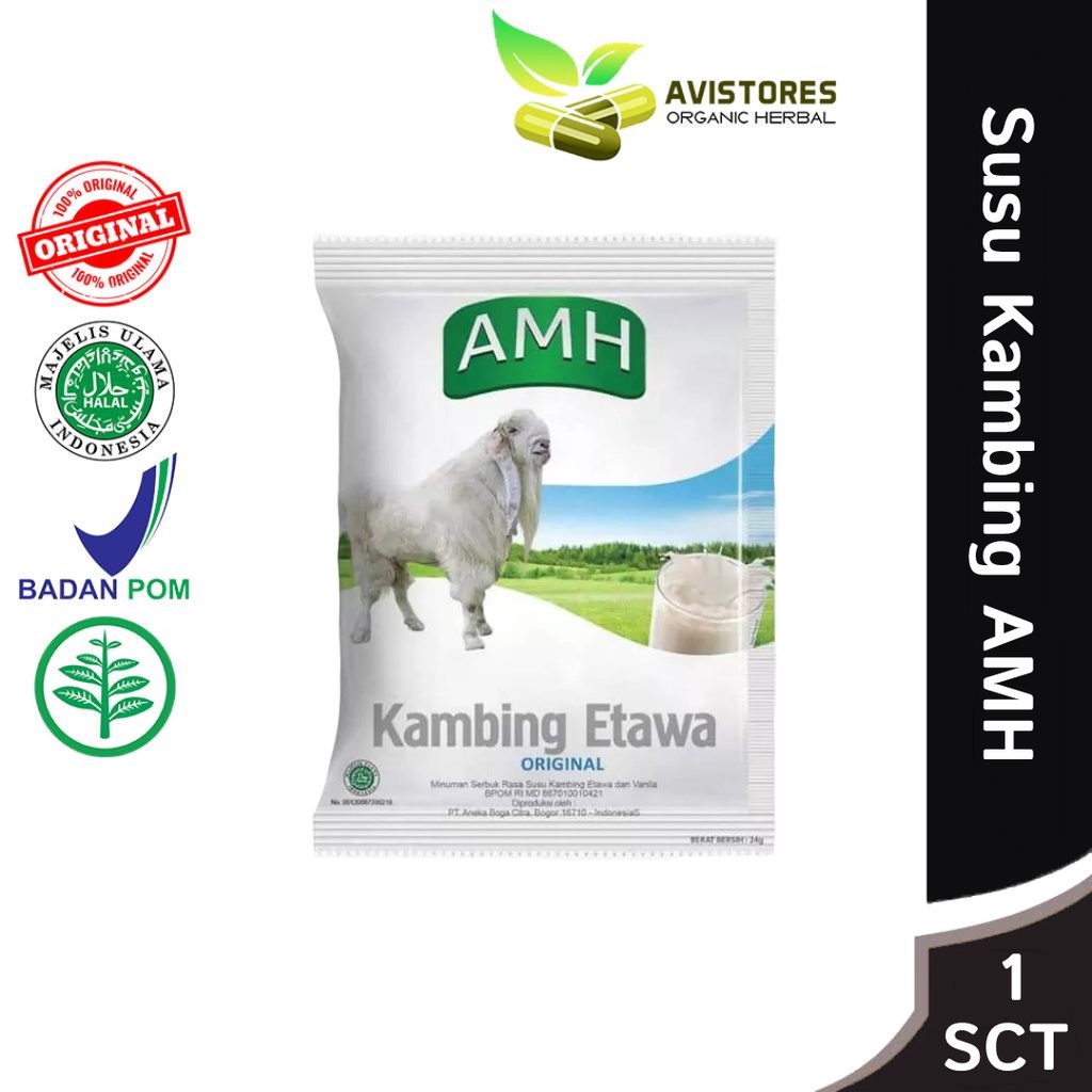 

Susu Kambing Etawa AMH Full Cream Rasa Original Eceran 1 Sachet
