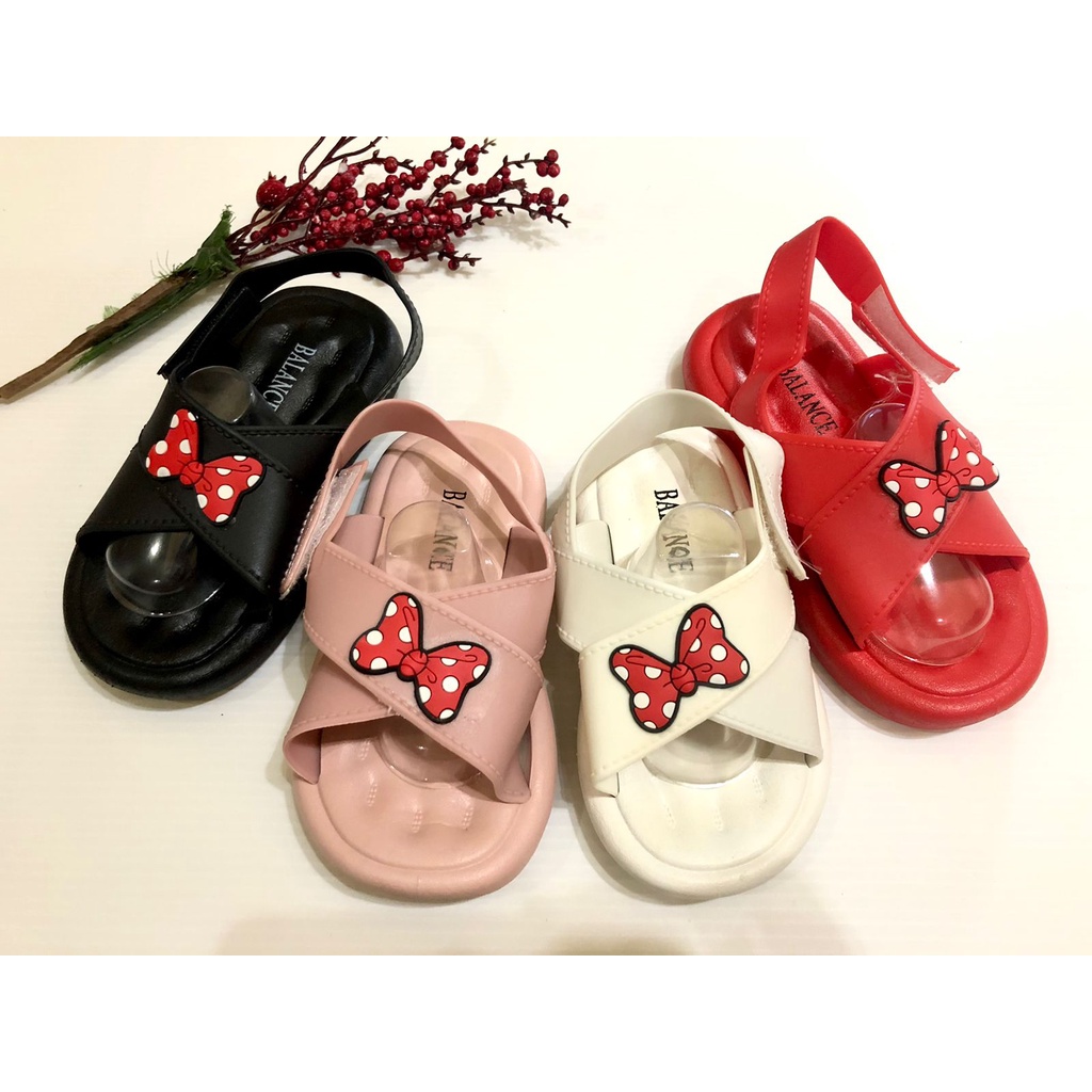 Sandal Anak Perempuan Import Pita Silang Usia 2 3 4 Tahun