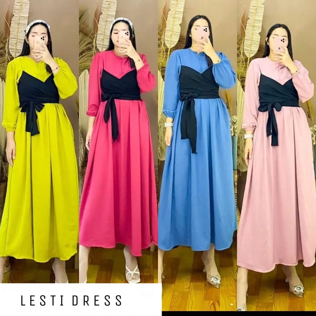 LESTY DRESS CRINKLE AIRFLOW