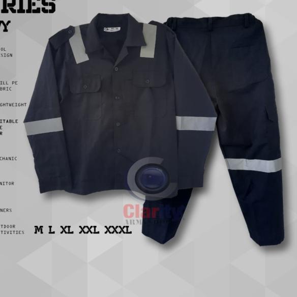 Wearpack Safety Setelan Scotchlite/Wearpack Potongan/Werpak Skotlet - Merah, L