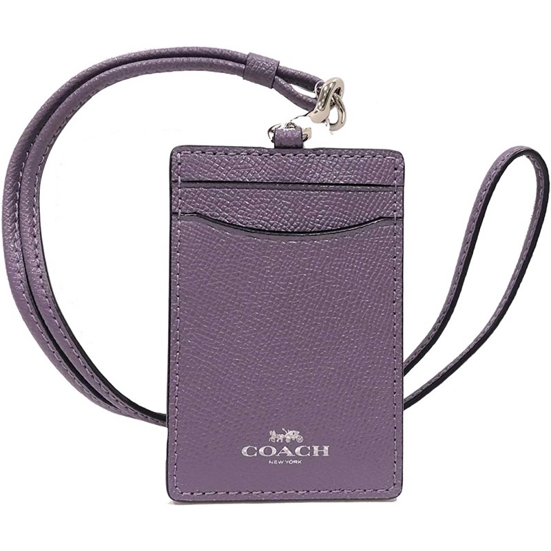 

coach lanyard purple