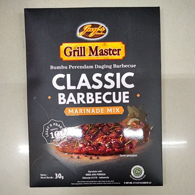 

Jay's Grillmaster Marinade Barbecue 30g