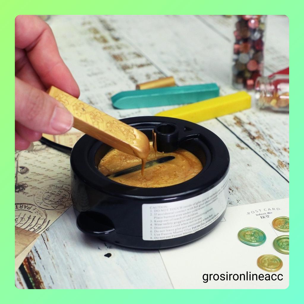 Tungku peleleh lilin wax sealing DIY mesin