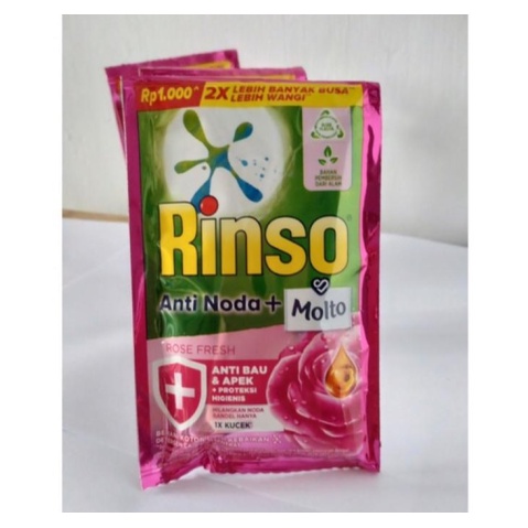RINSO CAIR SACHET 1 RENCENG ISI 6 PCS