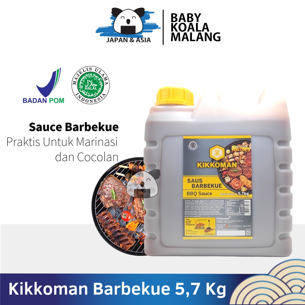 

KIKKOMAN HONEY BBQ 5,7 Kg | Saus Bakar Barbeque | Bumbu Bakaran