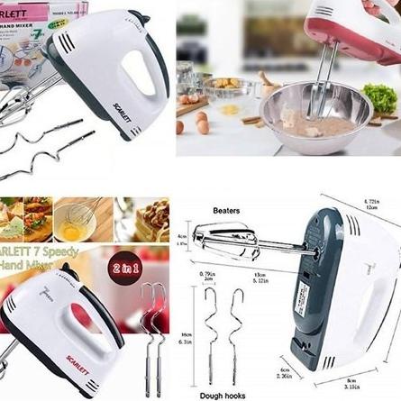 SHENAR, HAND MIXER SCARLETT PENGOCOK TELUR KUE / MIXER TANGAN ELEKTRIK