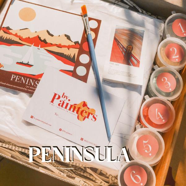 

Paint By Number Peninsula | ByPainters | Painting Set | 20x20cm Kanvas