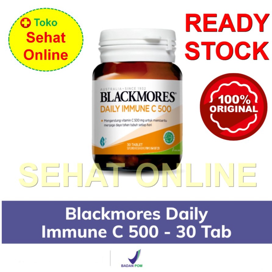 BLACKMORES Daily Immune C 500 mg BPOM KALBE - 30 Tablet