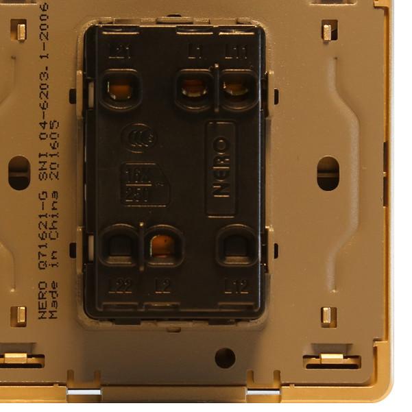 NERO Saklar DECORA Q7 Q71621-G Gold