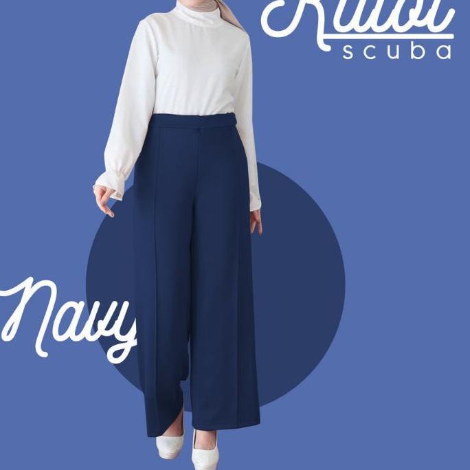 PALING BAGUS KULOT SCUBA CUBIT JUMBO PREMIUM / KULOT HIGHWAIST PUTIH TULANG / KULOT SCUBA CUBIT ✧ 89