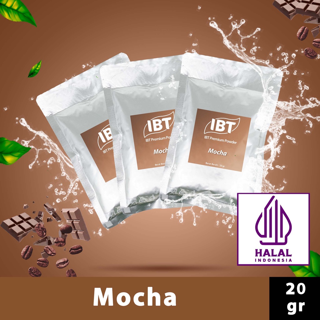 

Bahan Minuman Bubuk Mocha IBT Premium Powder Sachet