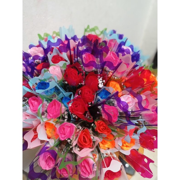 BUNGA MAWAR 1 TANGKAI PLASTIK // BUNGA HIAS MAWAR HADIAH// BUNGA ROSE 1 TANGKAI PLASTIK
