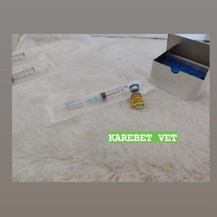 Vaksin Rabies Anjing Dan Kucing Kemasan 1 Ds + Spuit - Caprivac