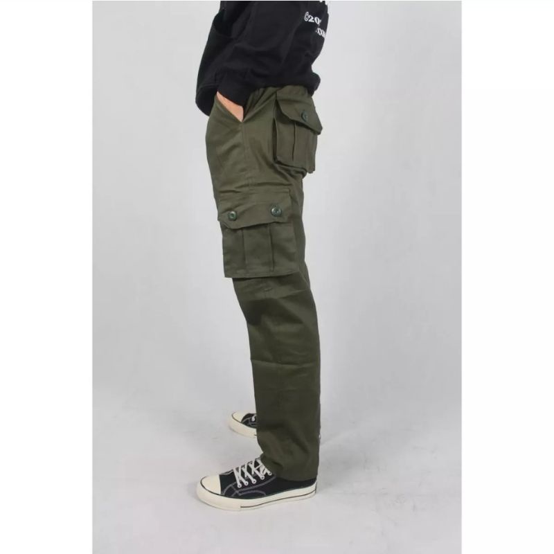 CELANA CARGO PANJANG PRIA DEWASA UKURAN 27-38 PREMIUM QUALITY / CELANA PANJANG YANG LAGI HITS CARGO PANJANG POLOS TERMURAH ARMY