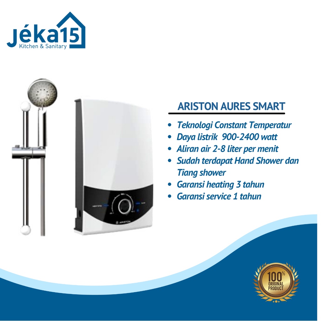 ARISTON AURES SMART | WATER HEATER LISTRIK INSTANT