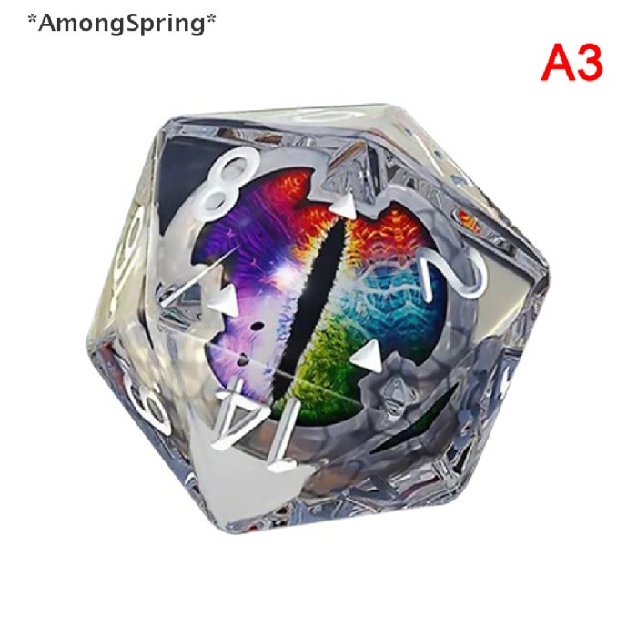 

Papan Amongspring Crystal Transparent 20 Sided D20 Dice Polyhedral Various S