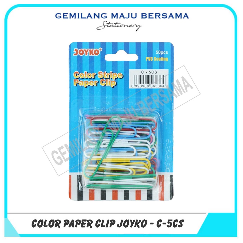 

Paper Clip Warna Joyko C-5CS (50mm)