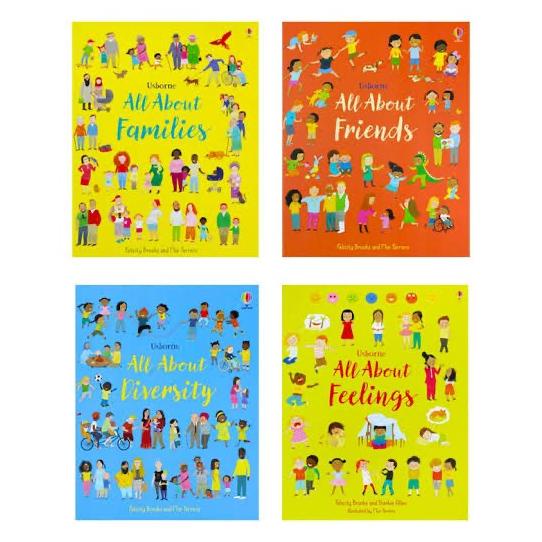 Usborne All About Friends, Families, Diversity, Feelings, Worries