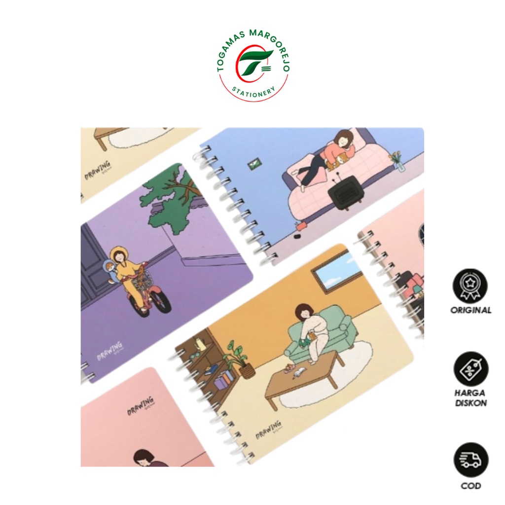 

READY STOCK!! BUKU GAMBAR SPIRAL P50 PINKFOOT