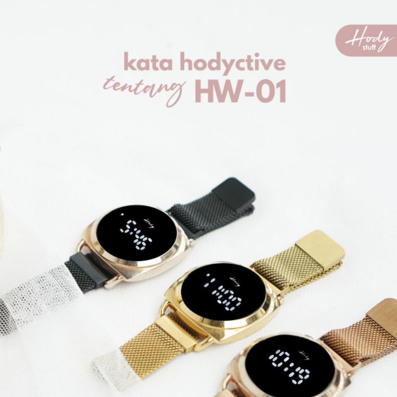 HODY WATCH JAM TANGAN LED PRIA WANITA ORIGINAL