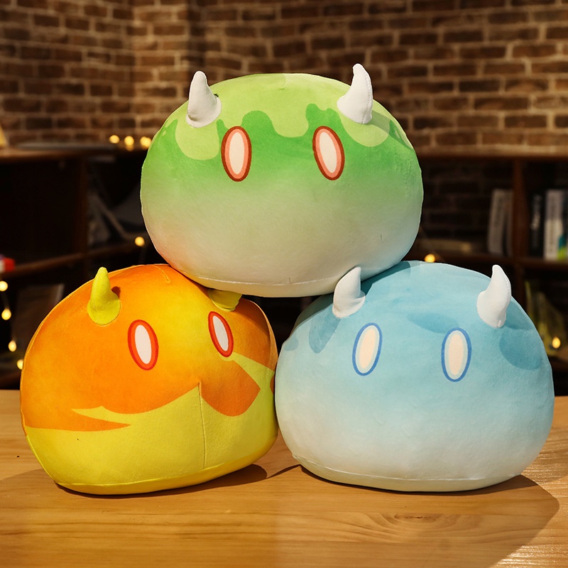 Plush Toy Genshin Impact Slime Boneka Mainan Boneka Plush Ekspresi Manusia Hidup Dan Realistis