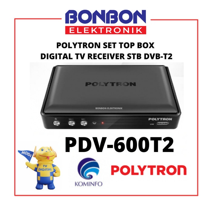 Polytron Set Top Box Digital Pdv 620T2 / Pdv 610T2 / Pdv 600T2 Dvb-T2