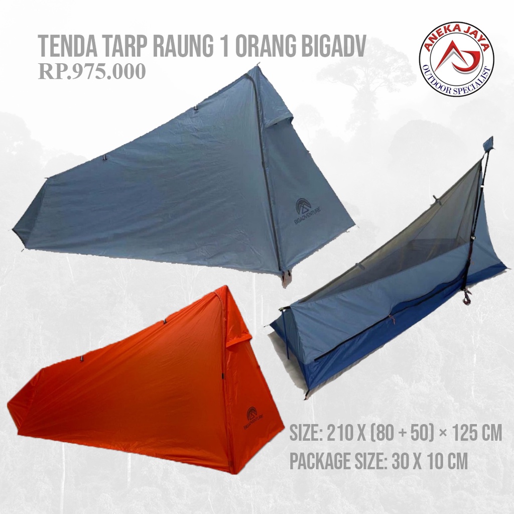 TENDA TARP RAUNG 1 ORANG BIG ADVENTURE