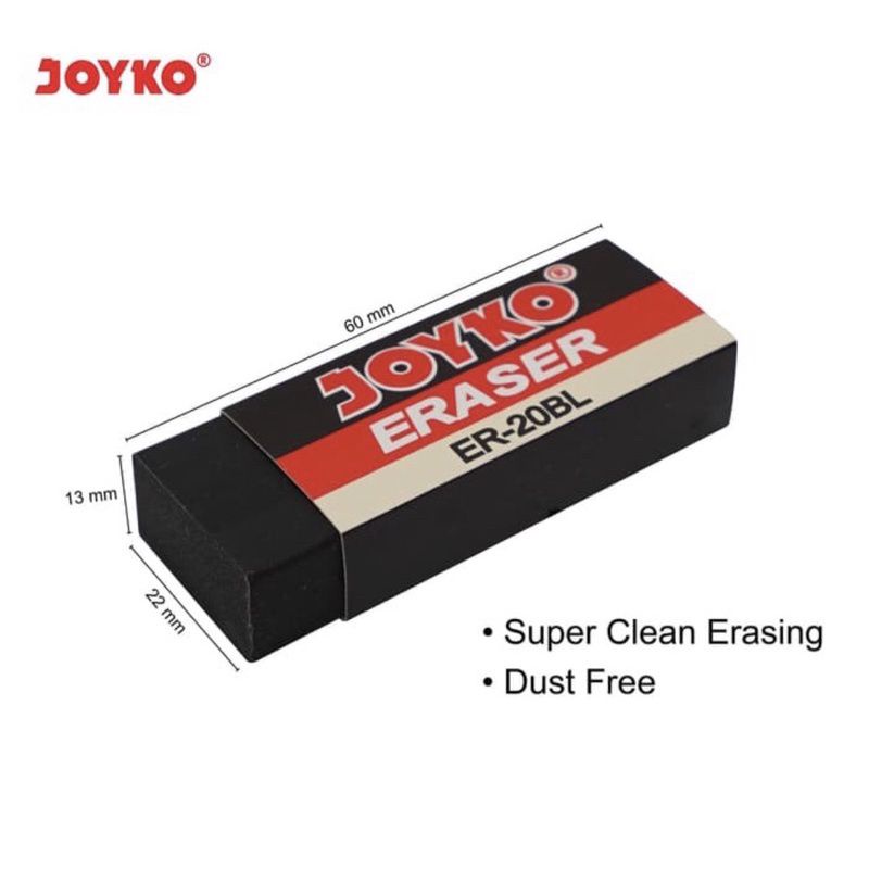

joyko penghapus eraser B-20 besar hitam/putih