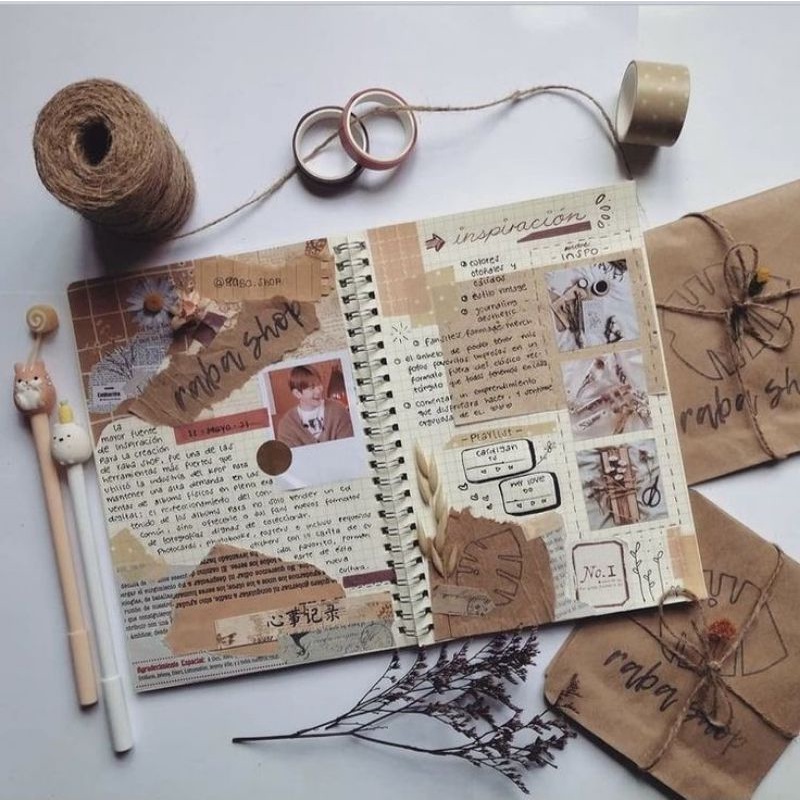 

Paket Journal Scrapbook | Scrapbook Bullet Journal Tumblr Kit