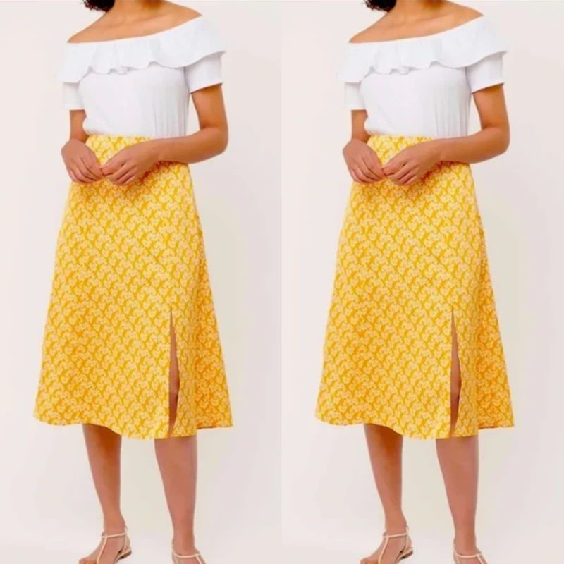 L*ft print skirt (Print yellow)