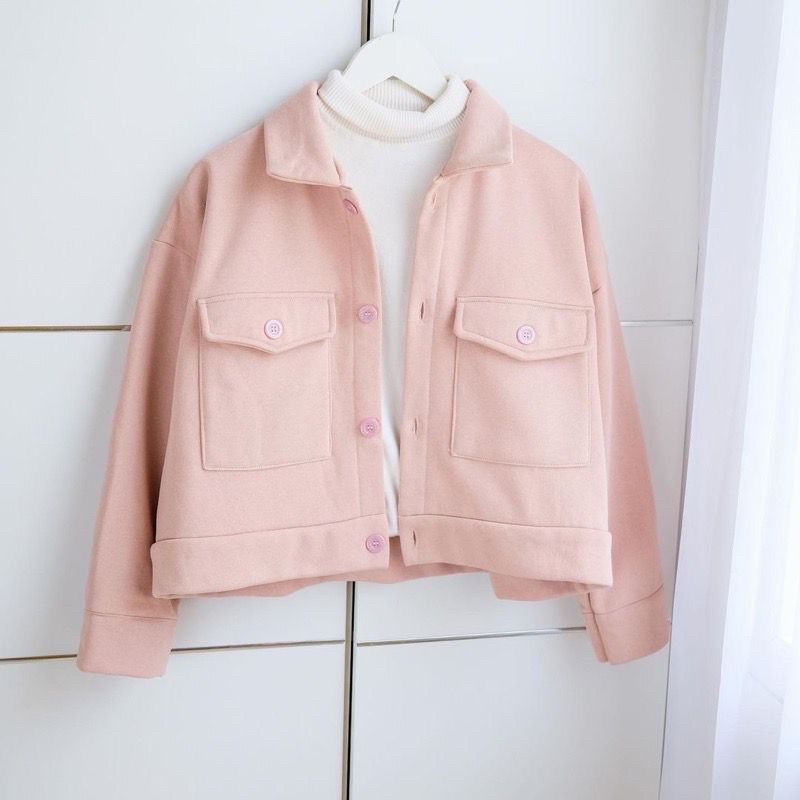 BEFAST - ZFS OOTD Jacket DESIA / GENA BB FLEECE CROP JACKET OUTER LUARAN WANITA / Jaket Crop Wanita Keluaran Terbaru / Pakaian Remaja ABG / Jaket Polos Casual / Atasan Wanita Lengan Panjang / Jaket Crop Trendy / OOTD Wanita Ala Style Korean