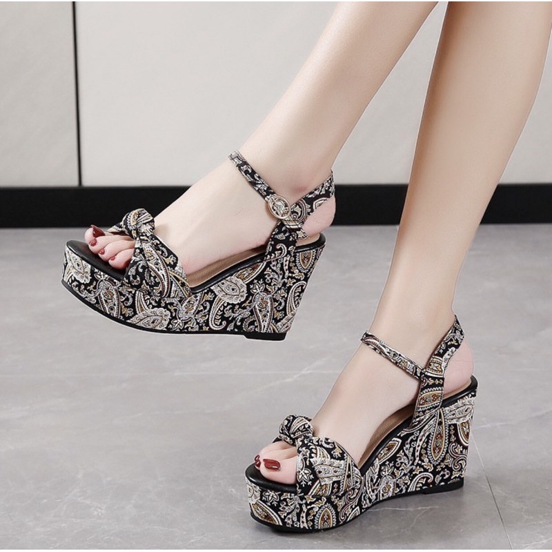 Wedges WA07,WA05 sendal wanita import realpict