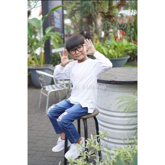 CELANA JEANS PANJANG  SOBEK ANAK UNISEX LAKI PEREMPUAN