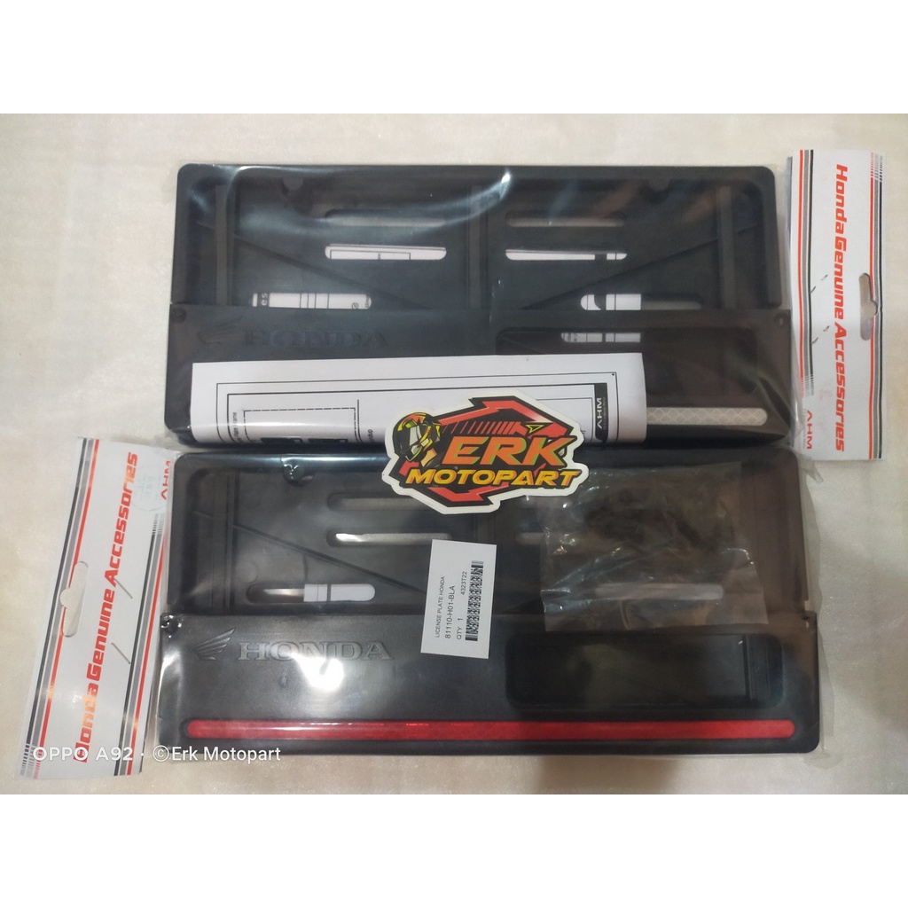 COVER PLAT NOMOR HONDA ORIGINAL AHM cover plat nomor motor honda tempat plat nomor motor honda wadah