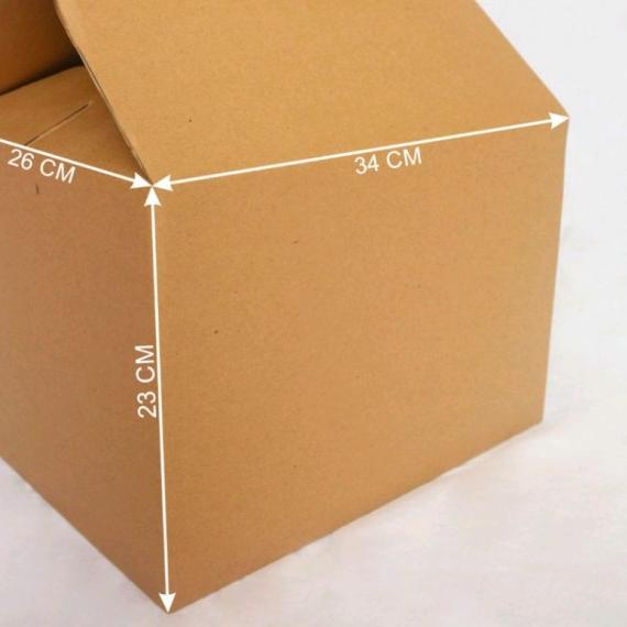 

Box Kardus dus jinjing L isi10 pcs coklat - Cokelat