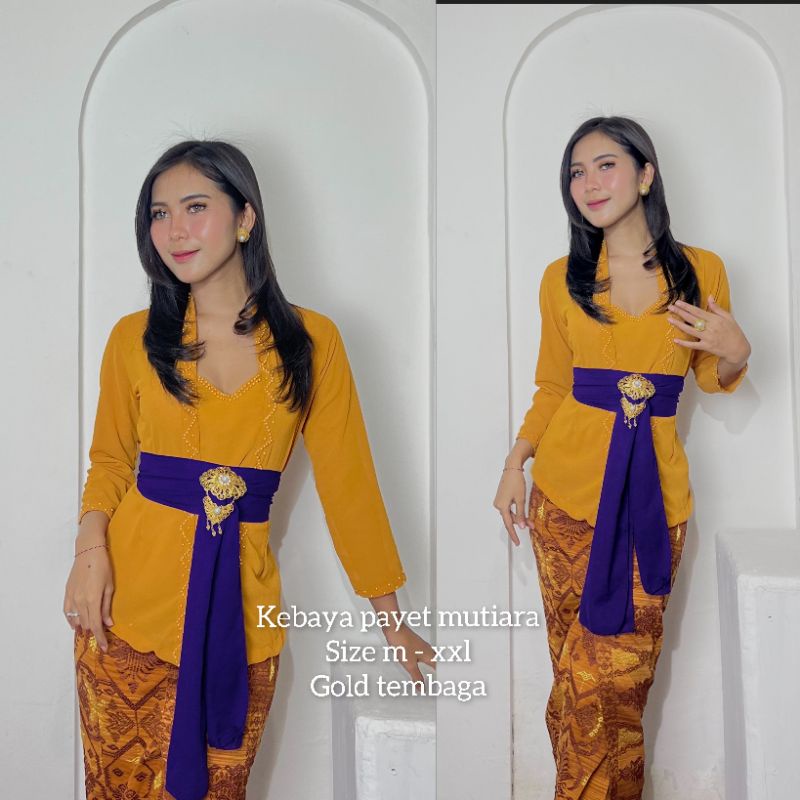 kebaya payet mutiara