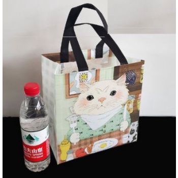 

Paper Bag Kain Motif EATING CAT BIRU M