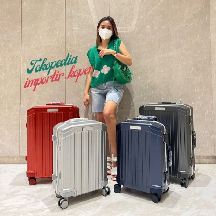 Koper cabin20inch & koper 24inch bagasi alumunium frame tsa lock