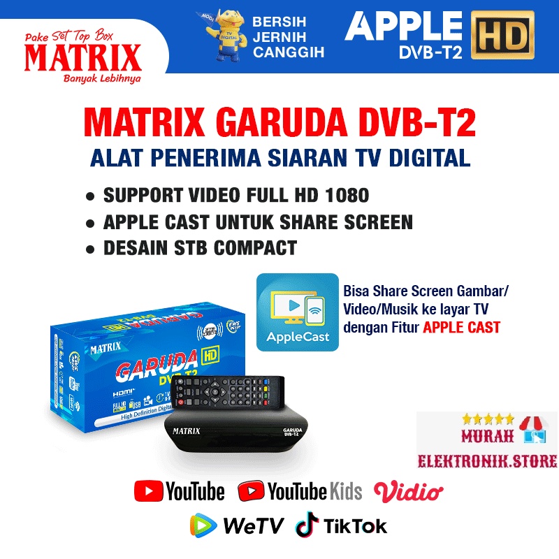 MATRIX STB DVB T2 GARUDA HD BIRU