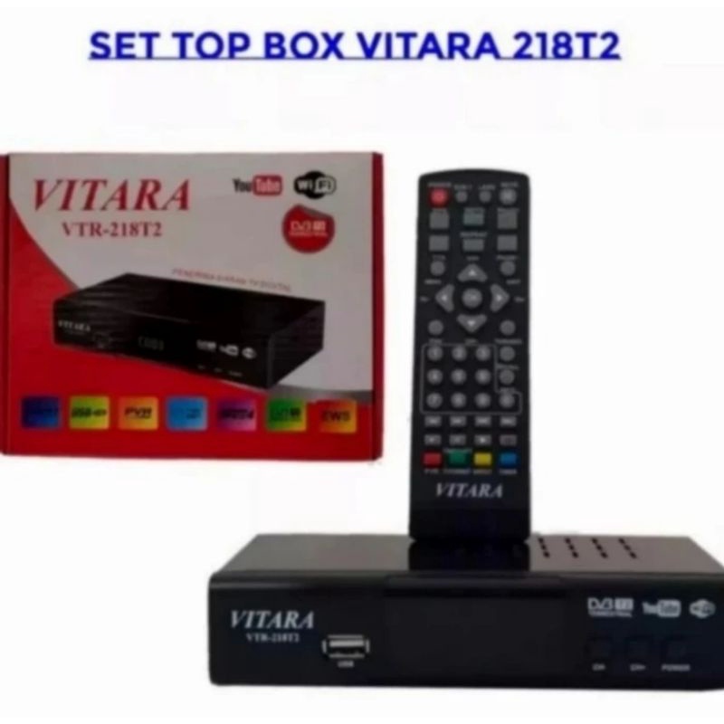 Set Top Box Penerima SiaranTV Digital DVB STB VITARA VTR 218T2