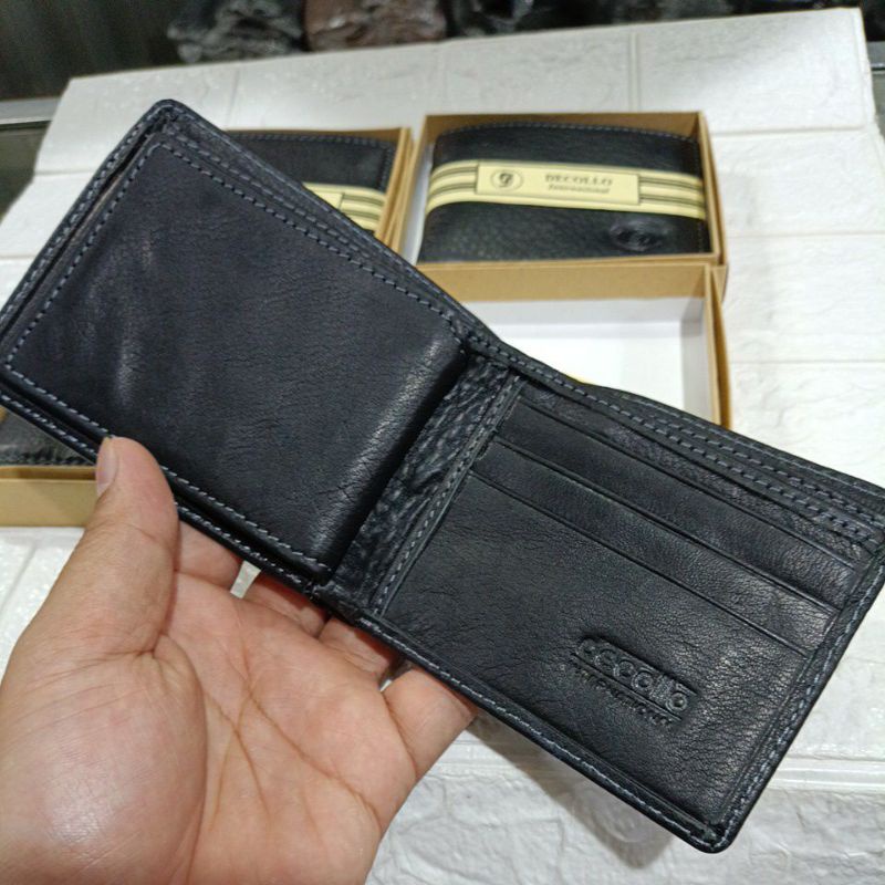 [PJC] Dompet Kulit Asli Garut DECOLLO Internasional || Dompet Cowok Kulit Asli Handmade Laki Laki