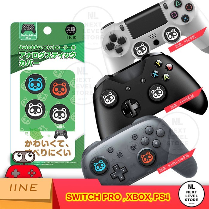 Thumb Cover IINE Cat Paw Switch Pro Controller PS4 PS5 XBOX Joystick