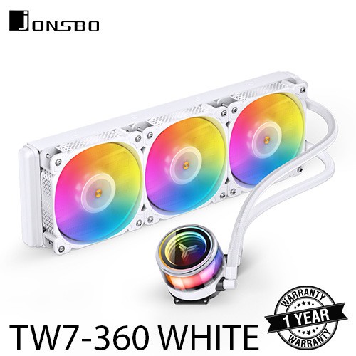 JONSBO TW7-360 WHITE ARGB LIQUID COOLING CPU AIO