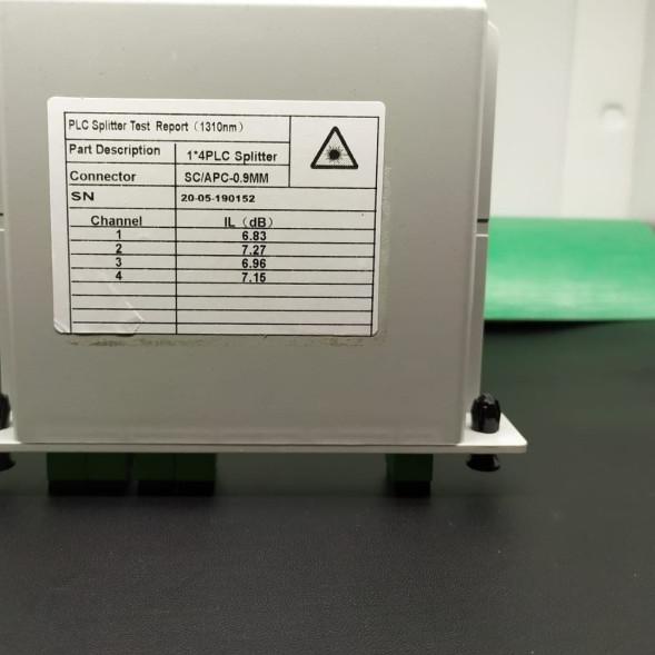 PLC Splitter Box 1*4 SC/APC / Passive Splitter Fiber Optic - sc apc to apc